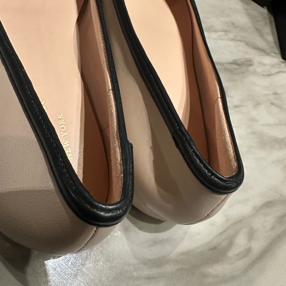 Kate Spade Cream and Black Loafers - Picture 3 of 8